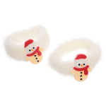 Резинки для волос детские 2шт «КАРОЛИНА - Снеговик», цвет как на фото, 4.5*5см