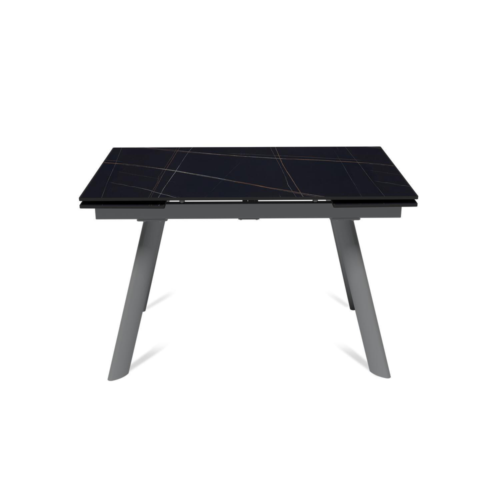 Стол раскладной Stone (120+30+30), керамика матовая Black Gold