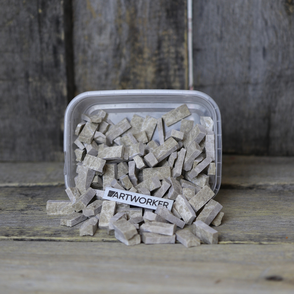 Натуральный камень колотый на модуль для мозаики