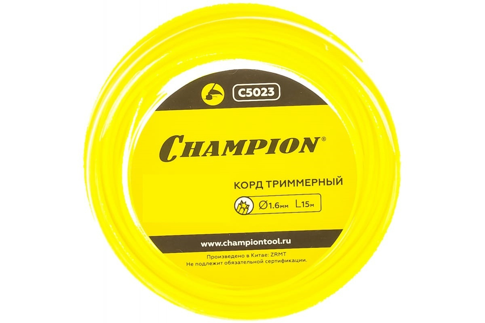 Корд триммер (леска) 1,6мм, 15м Champion звезда
