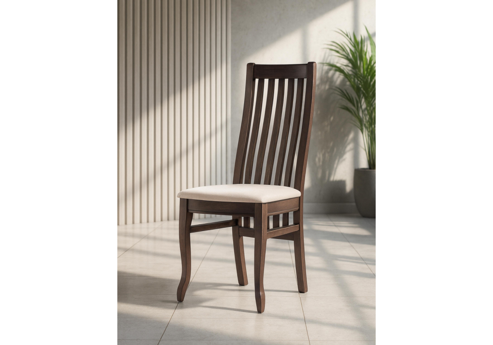 Стул деревянный Woodville Арлет ткань Tenerife latte, венге коричневый