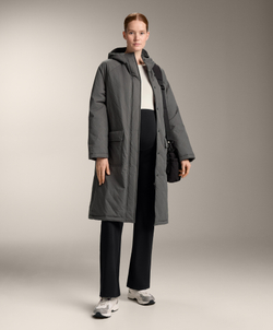 OYSHO Теплые расклешенные брюки для беременных, черный