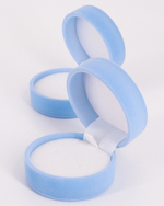 Круглый футляр «Новогодняя» снежинка для кольца, серёг и подвески