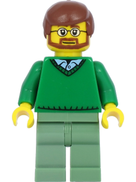 Минифигурка LEGO Cty0893a Зеленый свитер