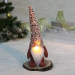 Сувенир с подстветкой «Волшебный лесовичок» 9*7*27 см, розовое золото