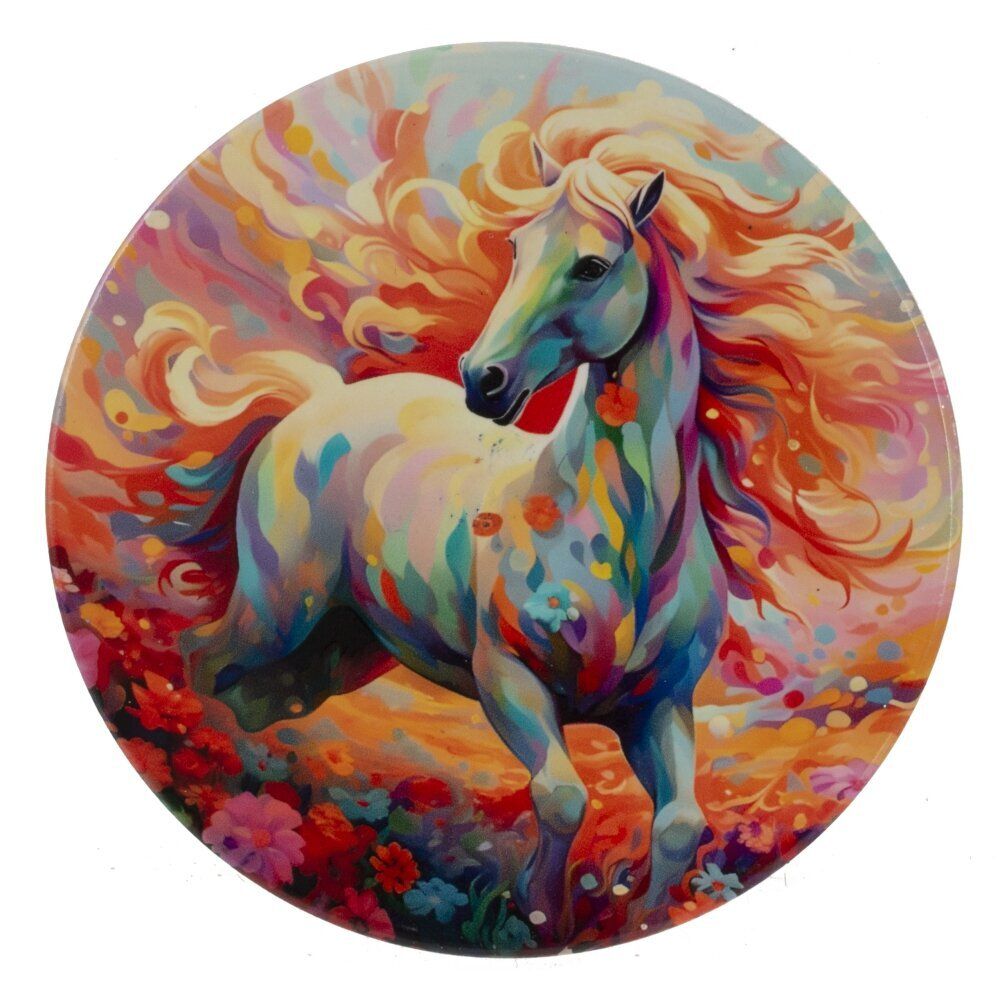 GAEM Декоративная подставка под горячее "Лошадь", D 10 см, L10 W10 H0,5 см, 4в.