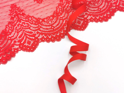 Бретелечная резинка без фестонов, 12 мм, красная, (Арт-BR640/12-100), м