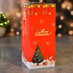 Сувенир новогодний с подсветкой "Волшебная красавица" 17см, серебро, работает от батареек LR44*3