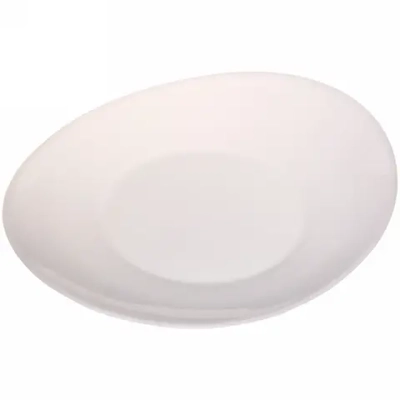 Тарелка «White magic» 21,5*18,5см стеклокерамика Полоска