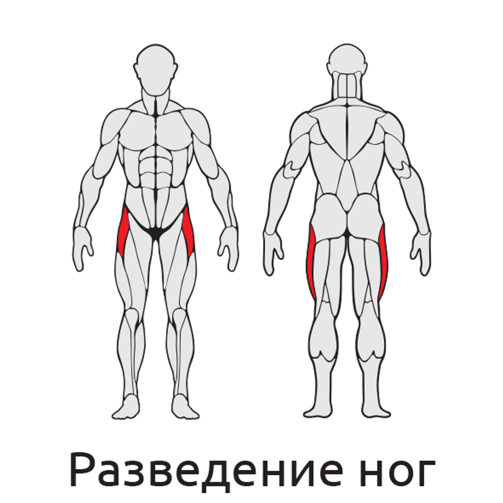 S404 Разведение ног с изменяемой нагрузкой
