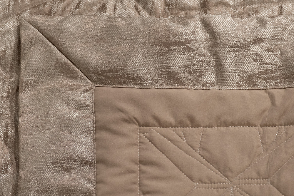 Покрывало 260х260 Garda Decor Houston Кристалло бежевое со стежкой