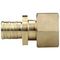 Муфта VARMEGA Slide-fit переходная (переходник) ВР, 25х3/4quot;, аксиальная, латунь, VM51316