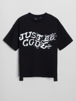 Черная футболка для мальчика в школу