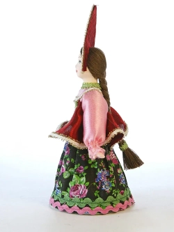 Кукла коллекционная девушка в русской праздничной одежде