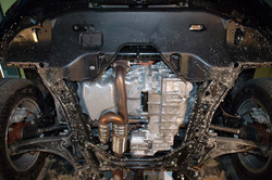 Защита картера двигателя, КПП (2,5 мм, сталь) для Honda Ridgeline 2006-2008 (V = 3.5) Sheriff.09.1253