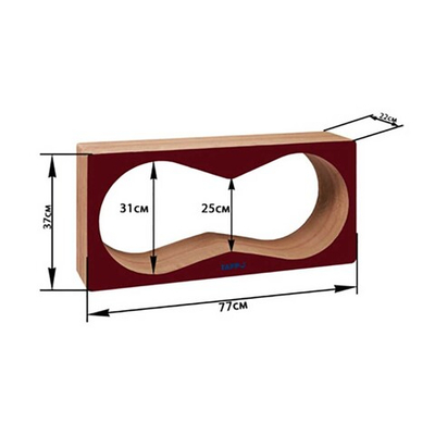 Когтеточка (гофрокартон) 77×37×22 см Tappi "Аргентина"