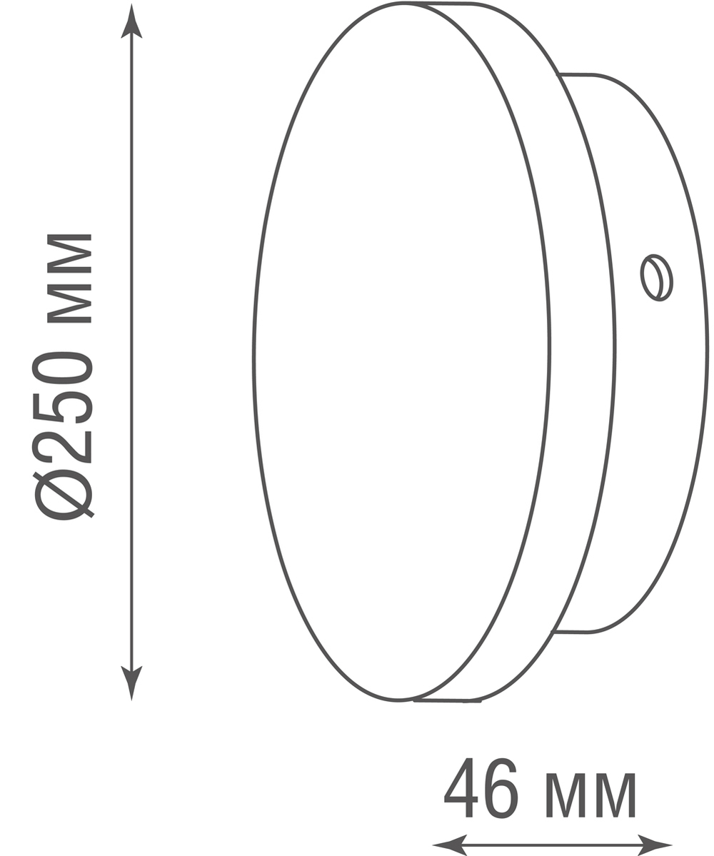 Накладной настенный гипсовый светодиодный светильник,  6Вт