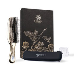 S-HEART-S Подарочный набор с расческой PREMIUM и чехлом (Золото с длинной ручкой)