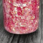 Хлопья Розовые перламутровые для дизайна ногтей, маникюра, бодиарта, макияжа...