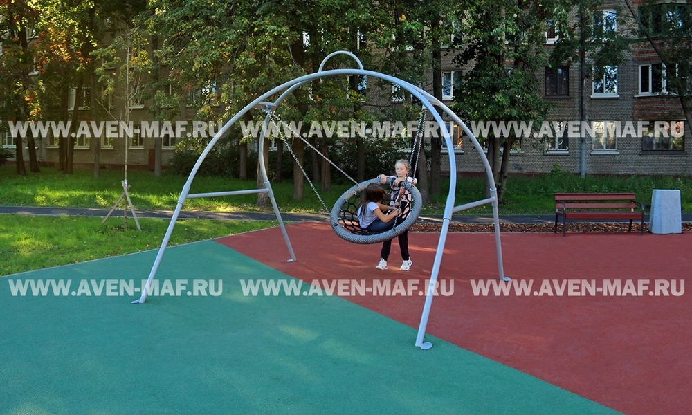 Качели маятниковые К-30м с цепным подвесом Гнездо