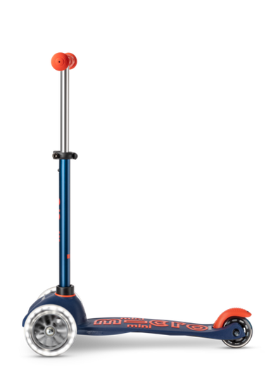 Самокат Mini Micro Deluxe LED Темно-синий