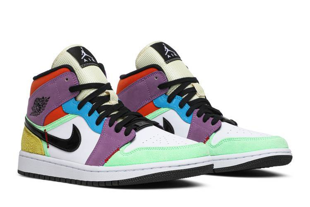 Кроссовки Jordan Air Jordan 1 Mid Se "Lightbulb" (Женская размерная сетка)