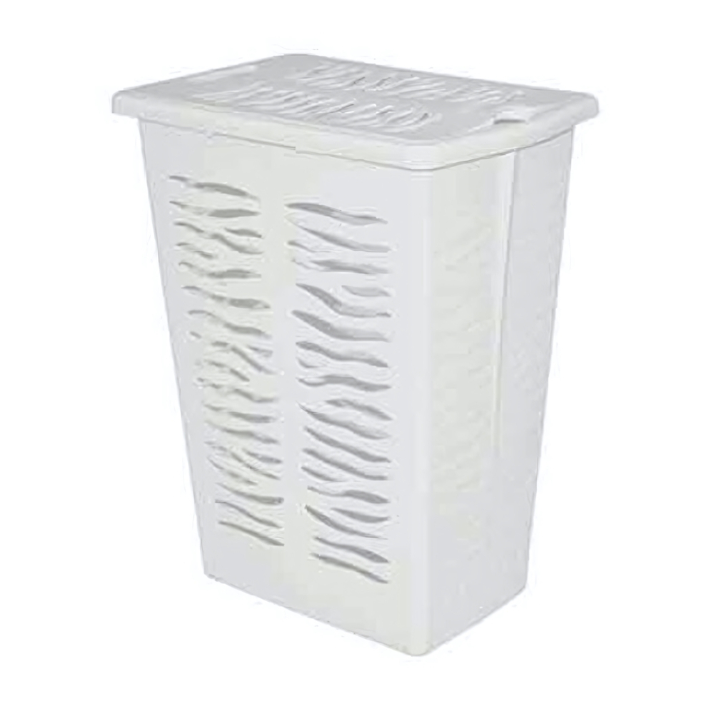 Корзина для белья "Rambai" 30л, 377х261х492 мм (светло-серый)