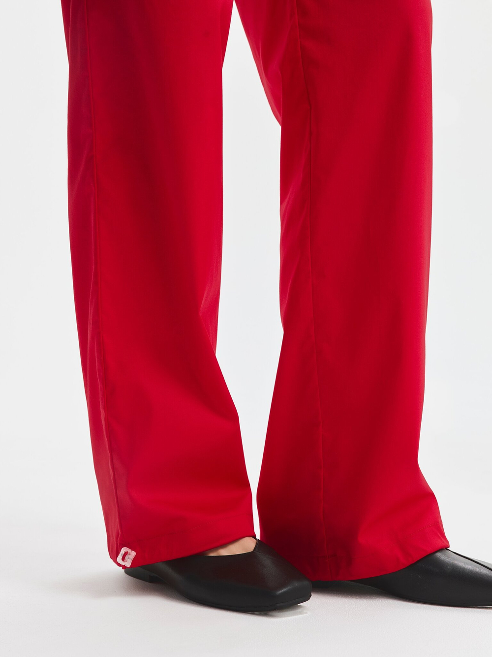 Брюки свободные медицинские женские Йошо, красный хлопок