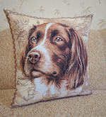 Декоративный гобеленовый чехол для интерьерной подушки Сеттер 47х47