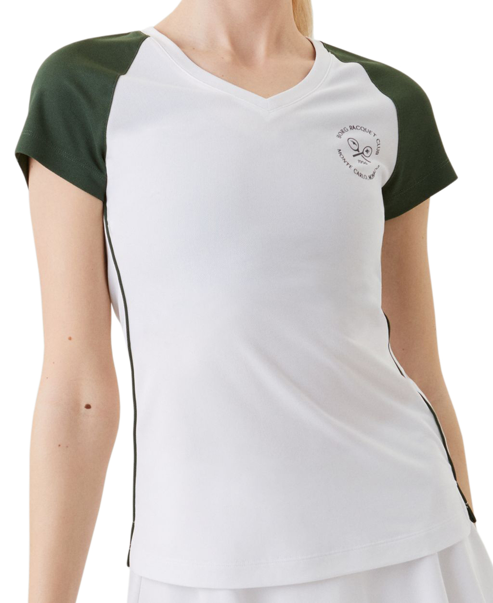 Женская теннисная футболка Bj_rn Borg Ace T-shirt - White