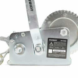 Лебедка ручная барабанная PATRIOT WH 1100B усилие - 1100 кг, трос- 8 м (770000040)