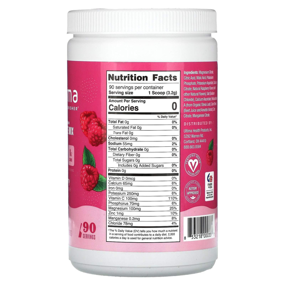 Ultima Replenisher, Смесь электролитов, малина, 288 г (10,2 унции)