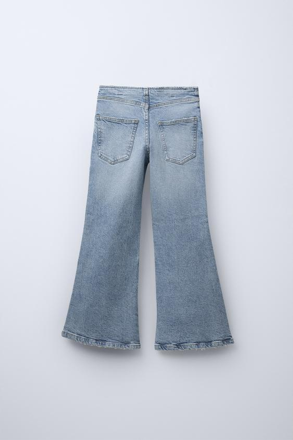 ZARA ДЖИНСЫ FLARED, ГОЛУБОЙ