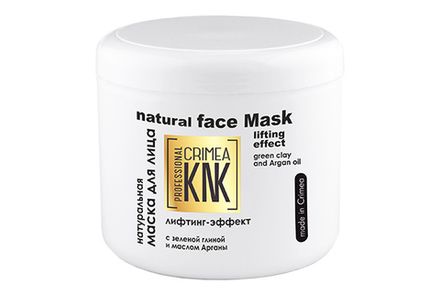 KNK Professional Маска для лица "Лифтинг-эффект" с зеленой глиной и маслом арганы
