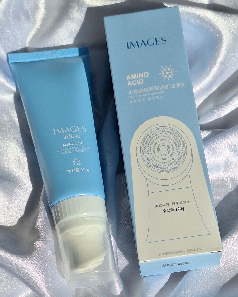 Гель для умывания с аминокислотами и массажной щёточкой, 120г