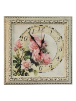 Часы настенные в винтажной раме "Прованс"