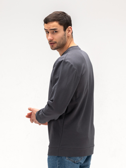 Лонгслив мужской хлопковый. Графит