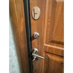 Дверь Входная Лабиринт Silver 17 Золотой дуб металлическая