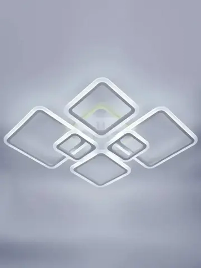 Люстра потолочная светодиодная с пультом ДУ Rivoli белая LED с RGB 180 Вт 3000 - 6000 К, светильник на кухню, в детскую, в спальню