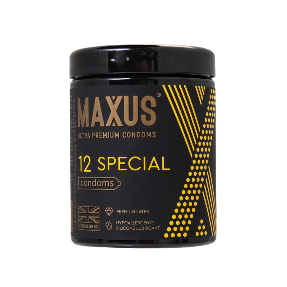 Презервативы Maxus Special, точечно-ребристые в металлическом кейсе