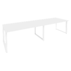 Onix Стол переговорный O.MO-PRG-2.4 Белый Бриллиант/Металл Белый 3160*980*750