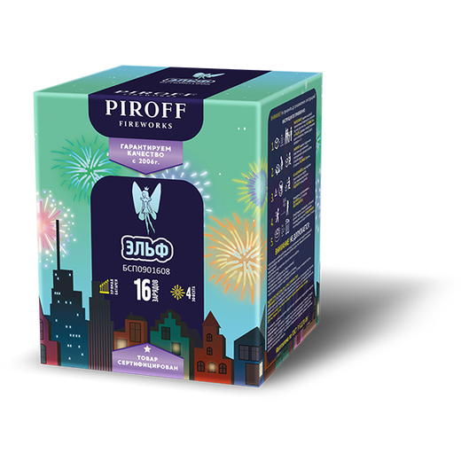Батарея салютов PIROFF "ЭЛЬФ"