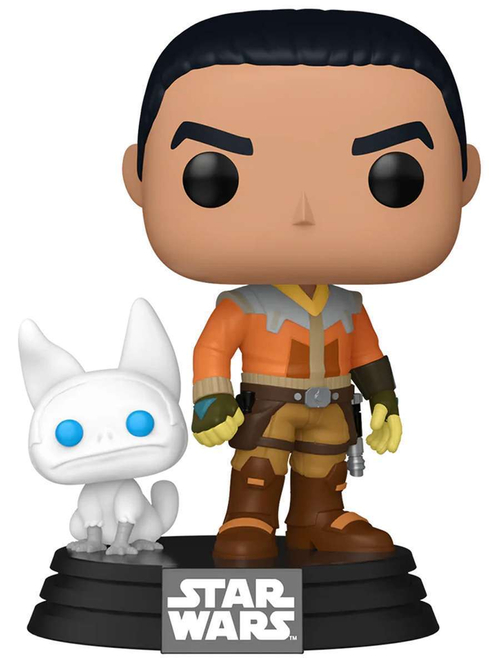 Фигурка Funko POP! Bobble Star Wars Rebels S2 Ezra Bridger w/Loth-Cat (Exc) (756) 84429