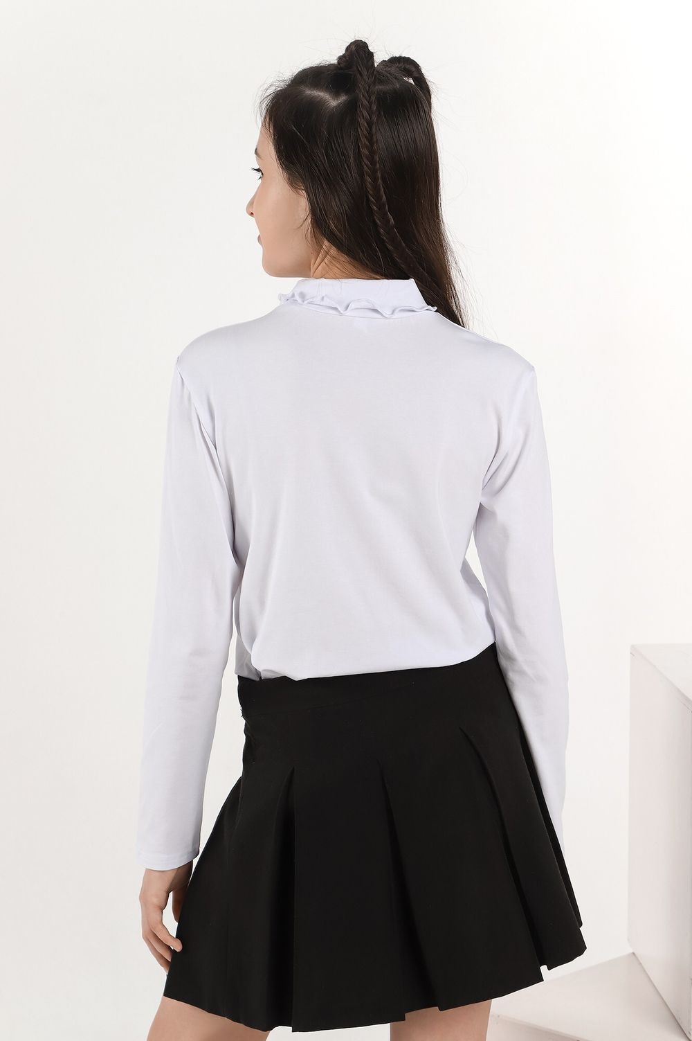 Джемпер для девочки Скул-3 Виотекс БЕЛЫЙ