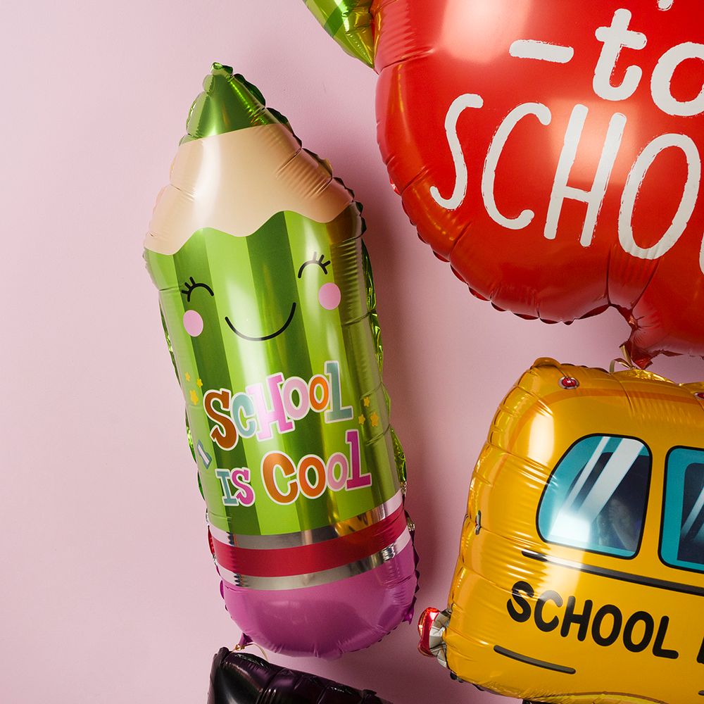 Шар (29''/74 см) Фигура, Школьный карандаш, Зеленый, 1 шт.