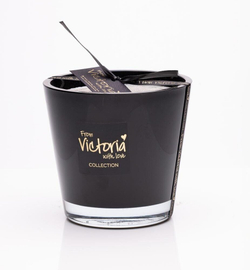nan Свеча ароматическая Glossy black Victoria with Love Черный
