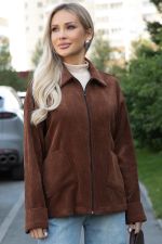 Жакет вельветовый Реджина (коричневый) Б14563-9М LT Collection