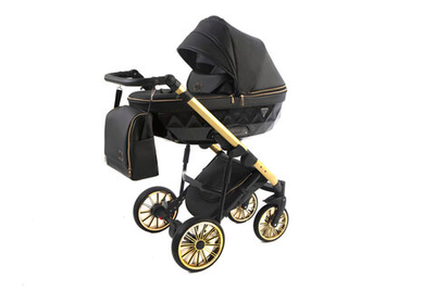 Детская коляска Bruca Vegas 2 в 1 (Черный/золотой)