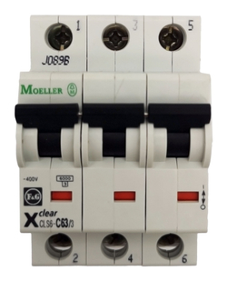 Автоматический выключатель Moeller CLS6-C63/3-DE   63 А 3 полюсный