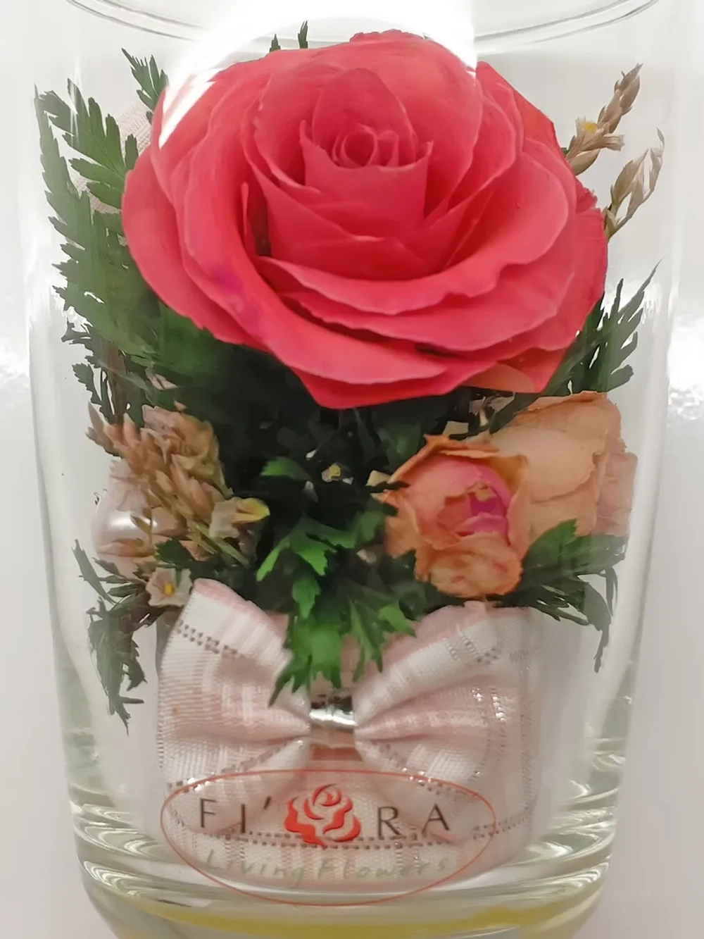 натуральные цветы в стекле, вакуум